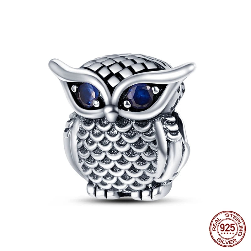 925 Sterling Silver Chameleon Luminous Firefly Butterfly Charms Beads Fit Qikaola 925 Original Bracelets Fine DIY Jewelry Making