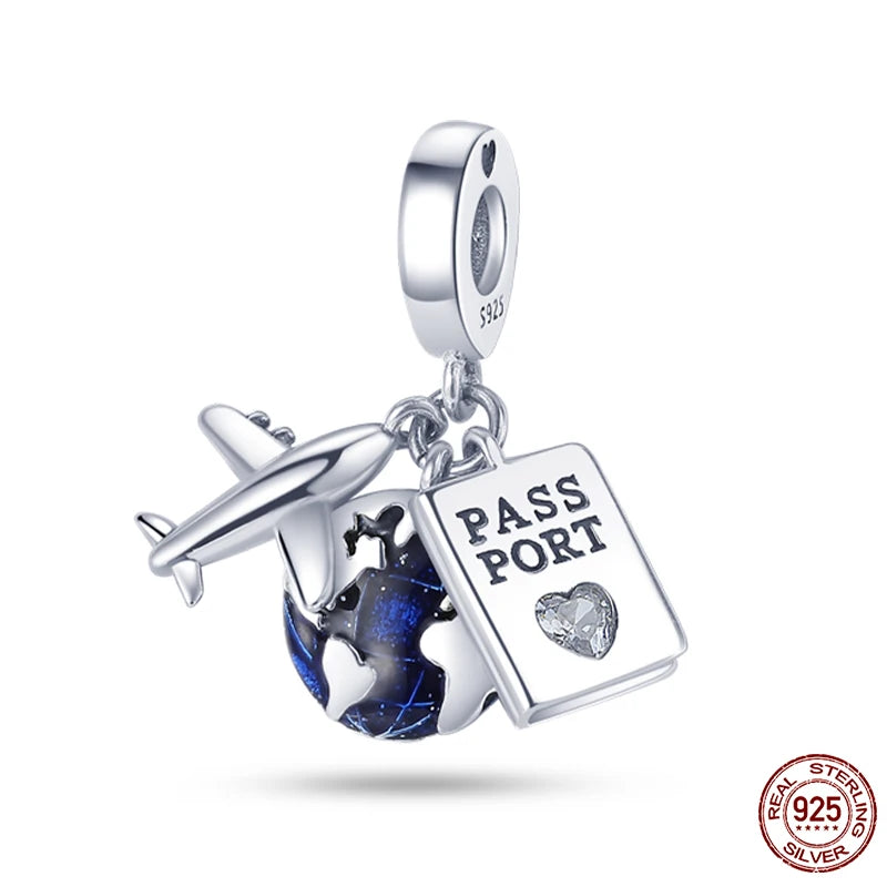 925 Sterling Silver Chameleon Luminous Firefly Butterfly Charms Beads Fit Qikaola 925 Original Bracelets Fine DIY Jewelry Making