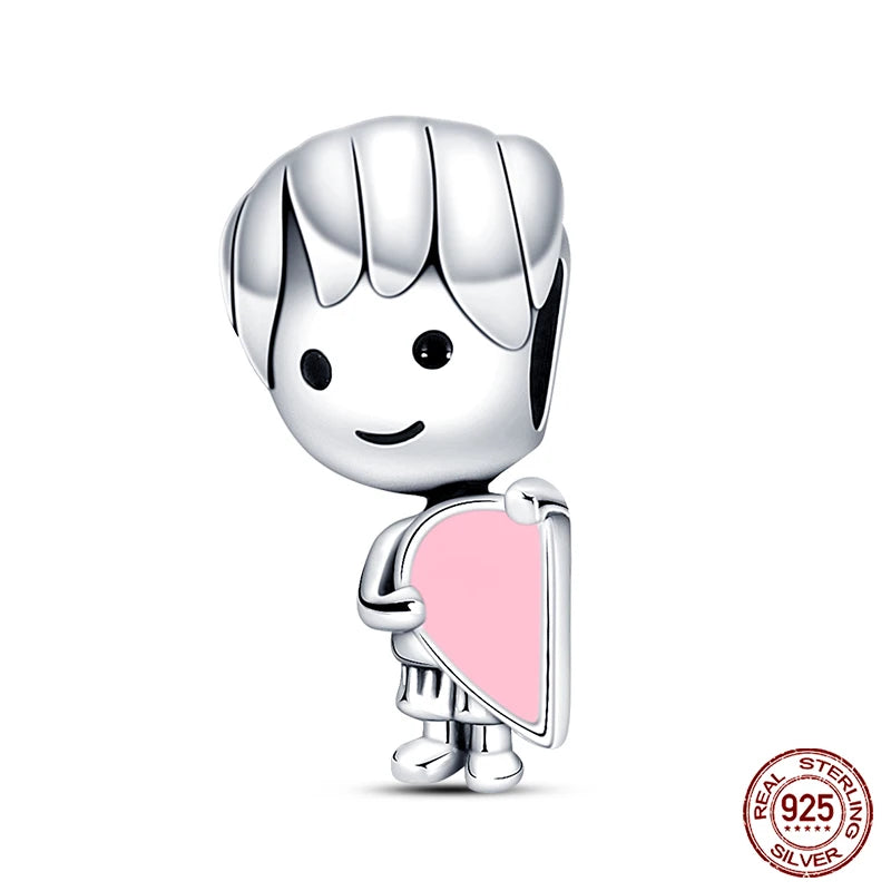 925 Sterling Silver Chameleon Luminous Firefly Butterfly Charms Beads Fit Qikaola 925 Original Bracelets Fine DIY Jewelry Making