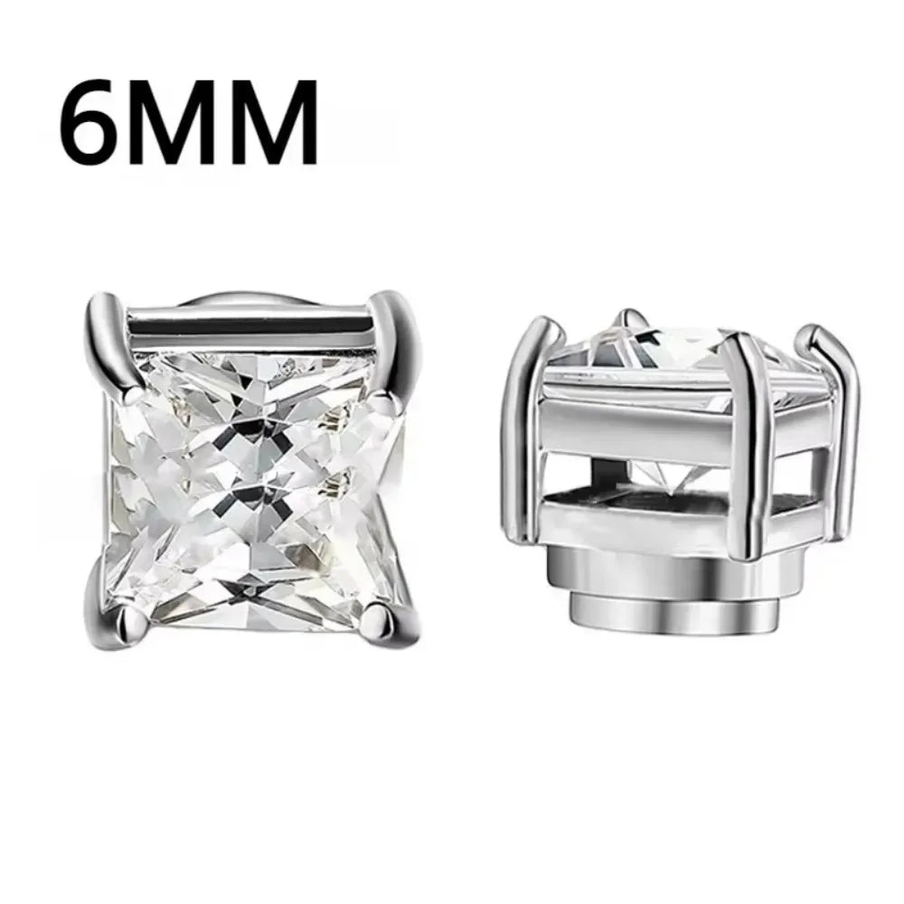 1-12 Pair Fashion Magnetic Clip Ear Stud Non Piercing Earrings Fake Earrings Gift for Men Women Jewelry