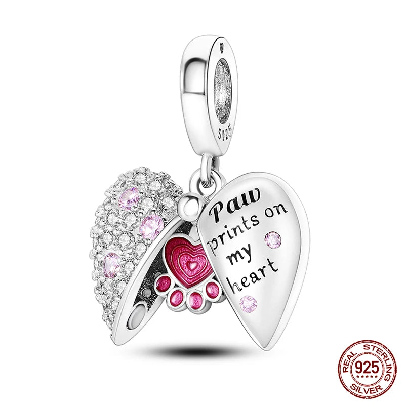 925 Sterling Silver Chameleon Luminous Firefly Butterfly Charms Beads Fit Qikaola 925 Original Bracelets Fine DIY Jewelry Making