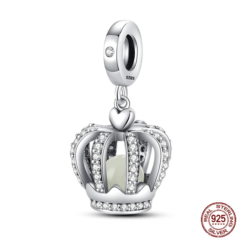 925 Sterling Silver Chameleon Luminous Firefly Butterfly Charms Beads Fit Qikaola 925 Original Bracelets Fine DIY Jewelry Making