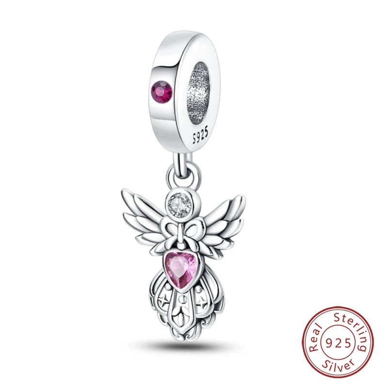 925 Sterling Silver Chameleon Luminous Firefly Butterfly Charms Beads Fit Qikaola 925 Original Bracelets Fine DIY Jewelry Making