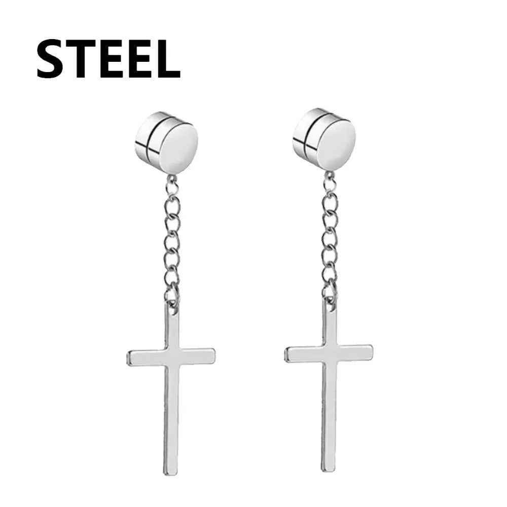 1-12 Pair Fashion Magnetic Clip Ear Stud Non Piercing Earrings Fake Earrings Gift for Men Women Jewelry