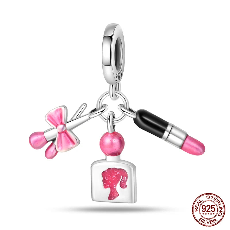 925 Sterling Silver Chameleon Luminous Firefly Butterfly Charms Beads Fit Qikaola 925 Original Bracelets Fine DIY Jewelry Making