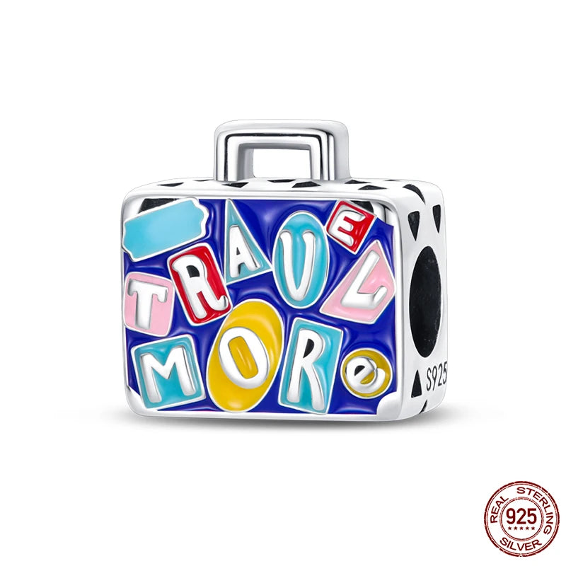 925 Sterling Silver Chameleon Luminous Firefly Butterfly Charms Beads Fit Qikaola 925 Original Bracelets Fine DIY Jewelry Making