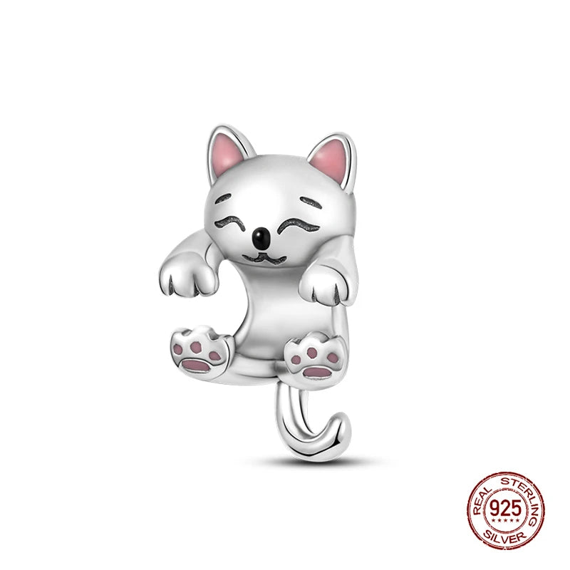 925 Sterling Silver Chameleon Luminous Firefly Butterfly Charms Beads Fit Qikaola 925 Original Bracelets Fine DIY Jewelry Making