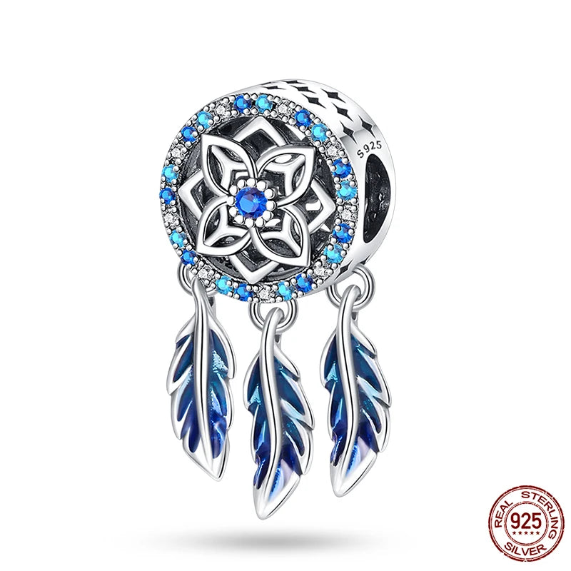 925 Sterling Silver Chameleon Luminous Firefly Butterfly Charms Beads Fit Qikaola 925 Original Bracelets Fine DIY Jewelry Making