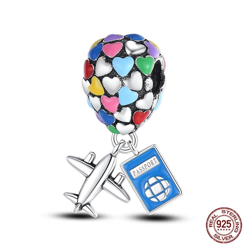 925 Sterling Silver Chameleon Luminous Firefly Butterfly Charms Beads Fit Qikaola 925 Original Bracelets Fine DIY Jewelry Making