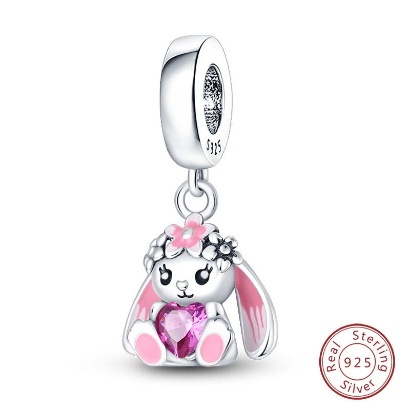 925 Sterling Silver Chameleon Luminous Firefly Butterfly Charms Beads Fit Qikaola 925 Original Bracelets Fine DIY Jewelry Making