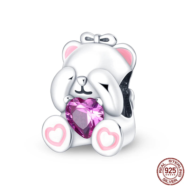 925 Sterling Silver Chameleon Luminous Firefly Butterfly Charms Beads Fit Qikaola 925 Original Bracelets Fine DIY Jewelry Making